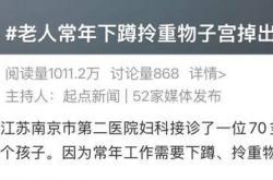 世界杯买球app -女(nǚ)子(zi)常年下(xià)蹲(dūn)拎重物，子(zi)宫掉出(chū)体外！国家卫健委最(zuì)新(xīn)提示